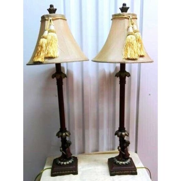 Monkey Pirates Lamps Figurine Statue Sculptures Chimps Buffet Table Lamps - Picture 3 of 7